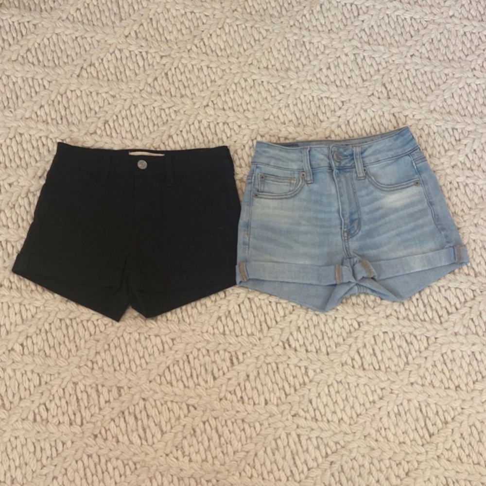 Pacsun and American Eagle High Rise Jean Shorts